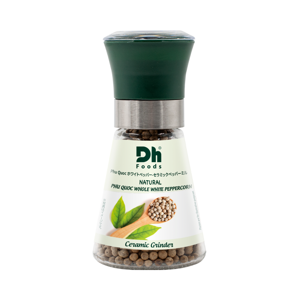 NATURAL Phu Quoc皮を抜いたペッパー-セラミックペッパーミル