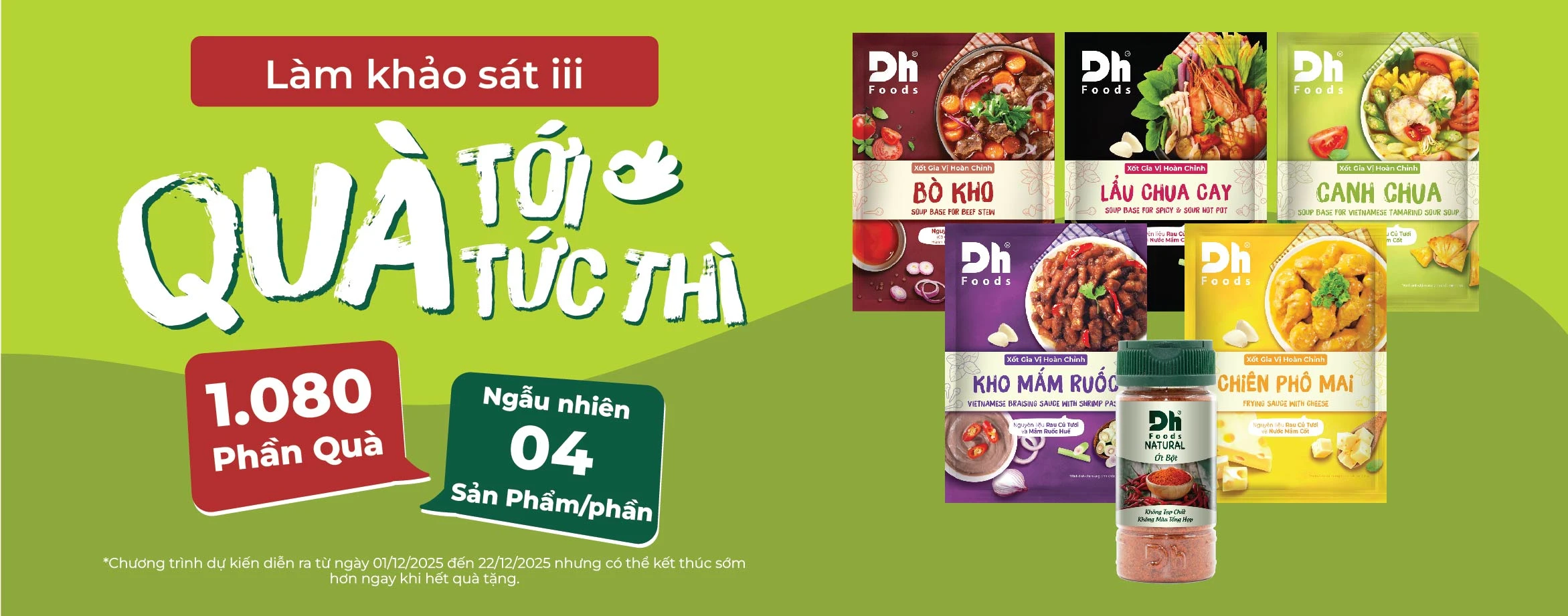 Thể lệ Minigame “Làm khảo sát iii – Quà tới tức thì”