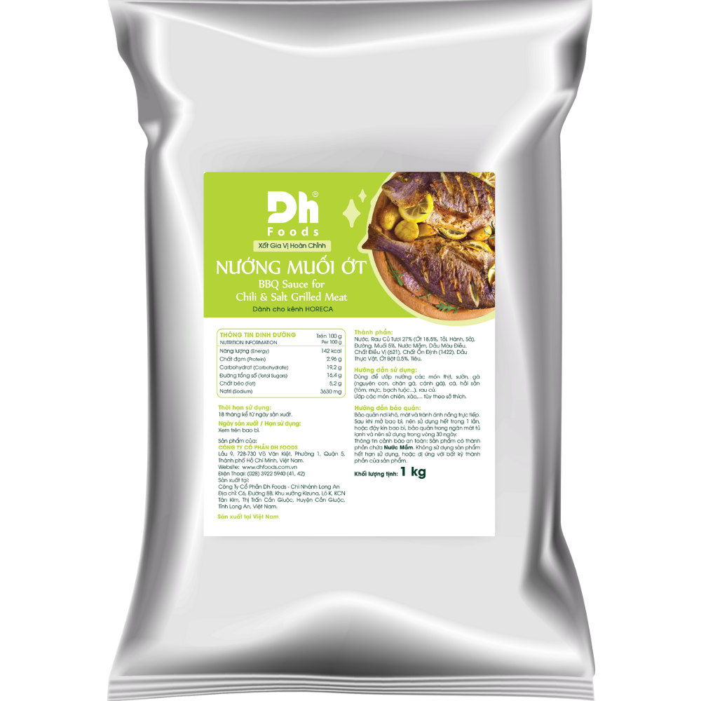 Xốt Gia Vị Hoàn Chỉnh Nướng Muối Ớt  - Big Size