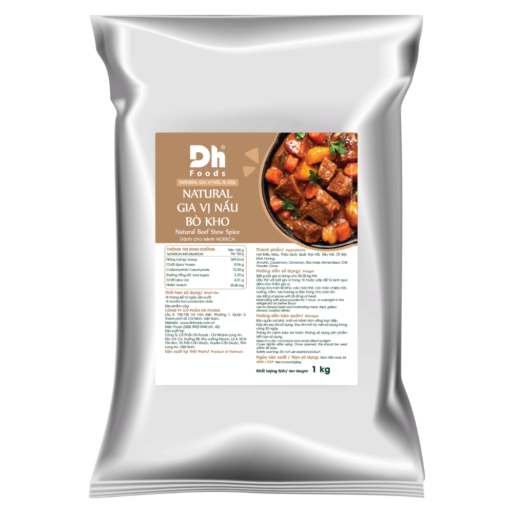 NATURAL Gia Vị Nấu Bò Kho - Big Size