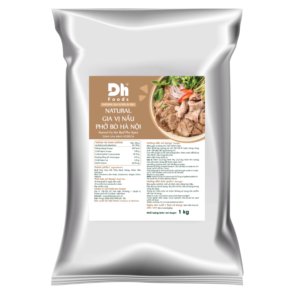 NATURAL Gia Vị Nấu Phở Bò Hà Nội  - Big Size