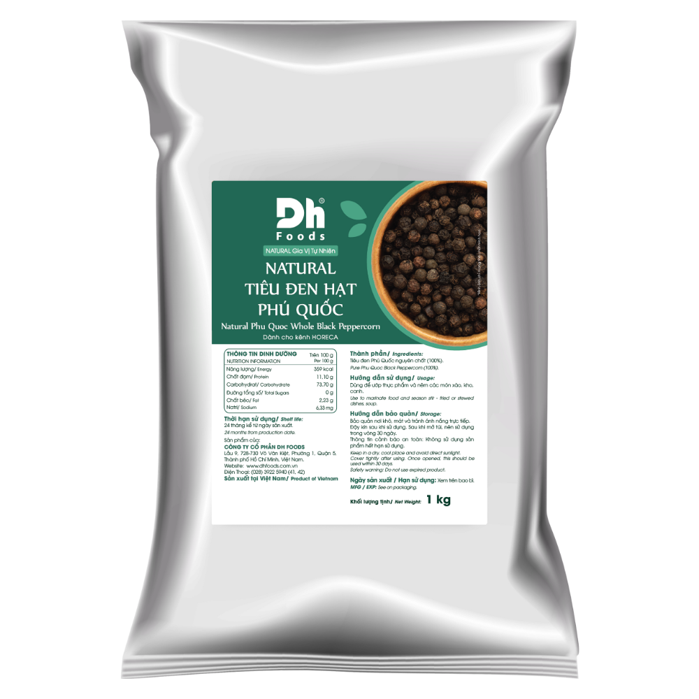 NATURAL Tiêu Đen Hạt Phú Quốc - Big Size
