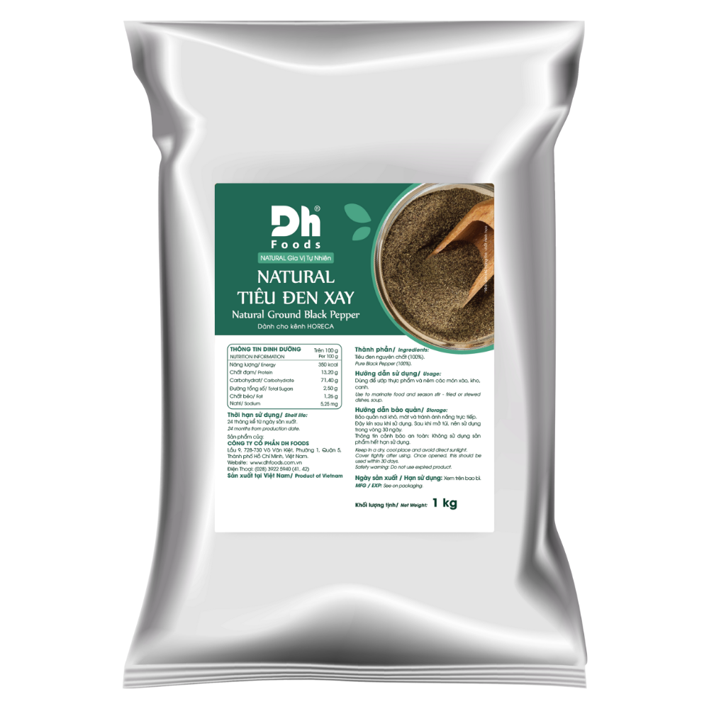 NATURAL Tiêu Đen Xay - Big Size