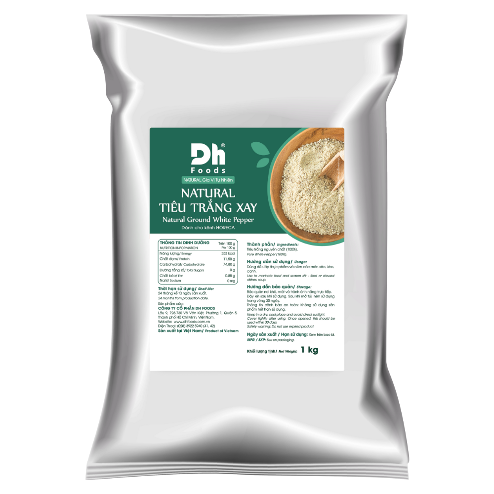 NATURAL Tiêu Trắng Xay - Big Size