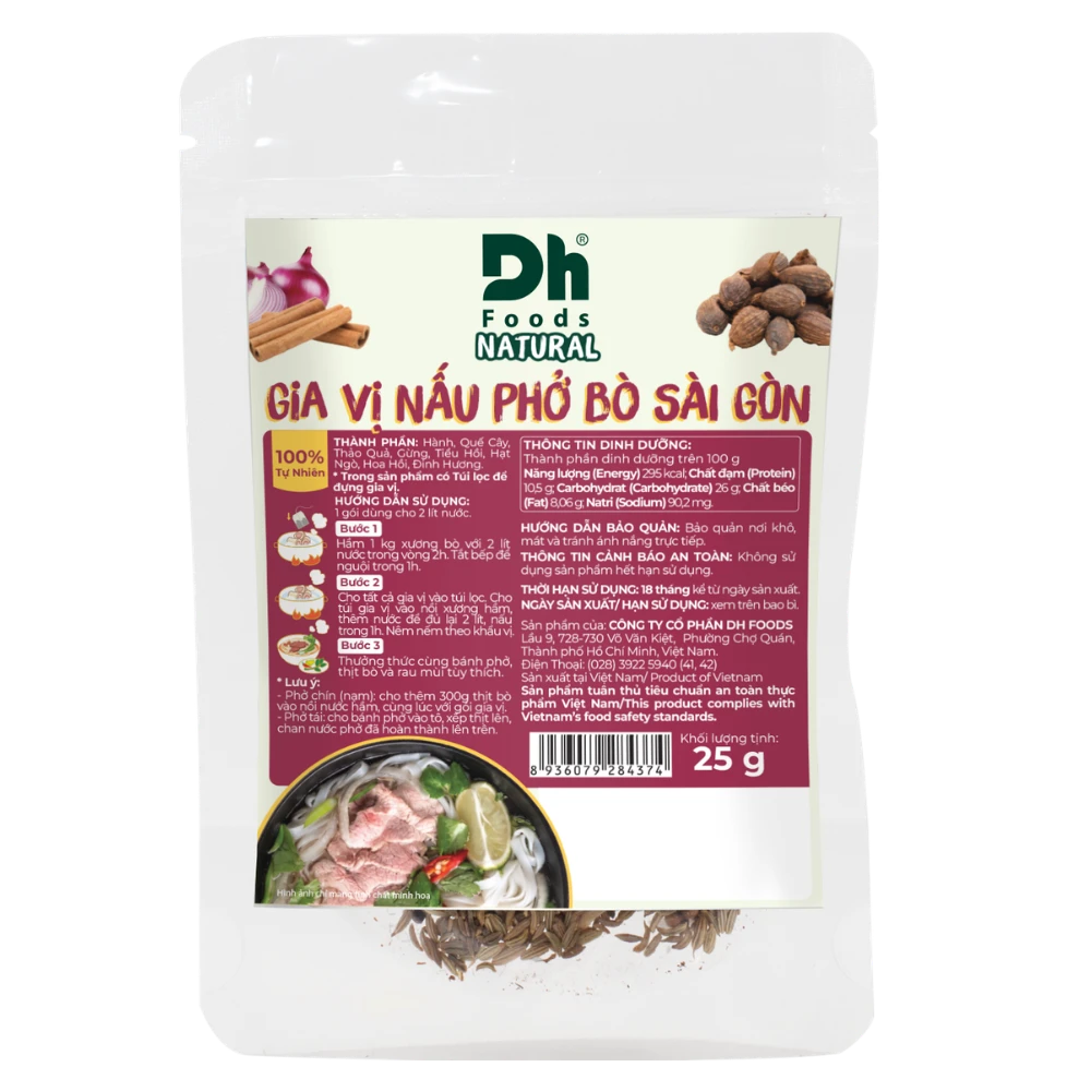 Natural Gia Vị Nấu Phở B&ograve; S&agrave;i G&ograve;n