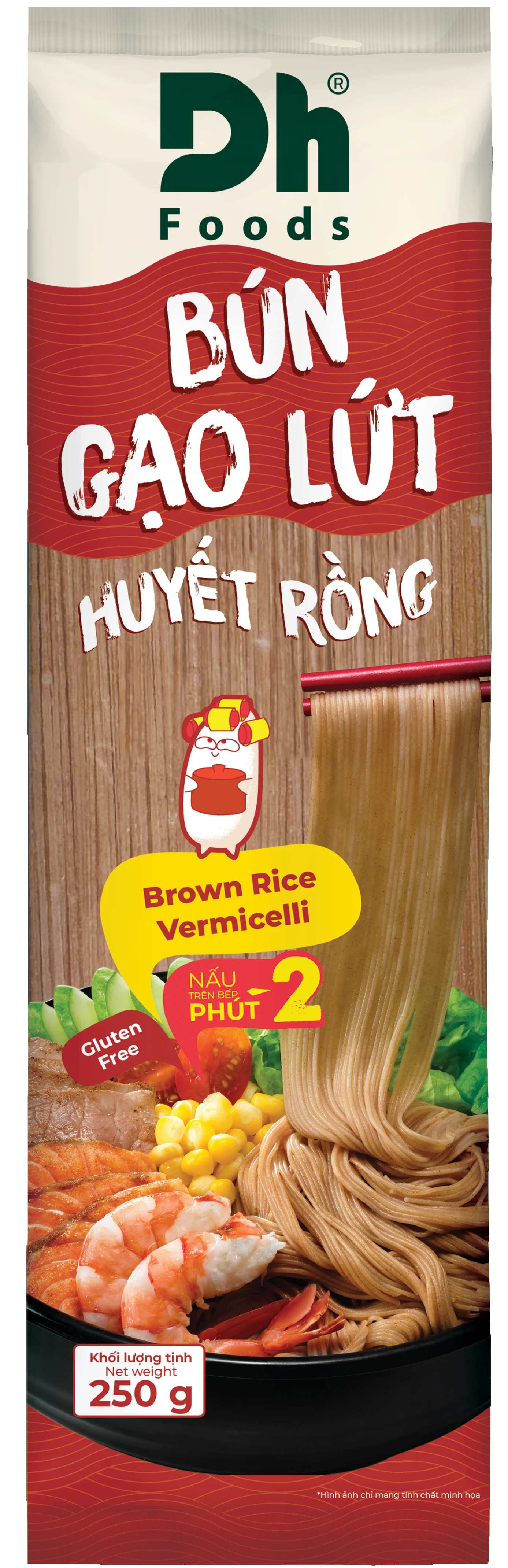 Bún Gạo Lứt Huyết Rồng