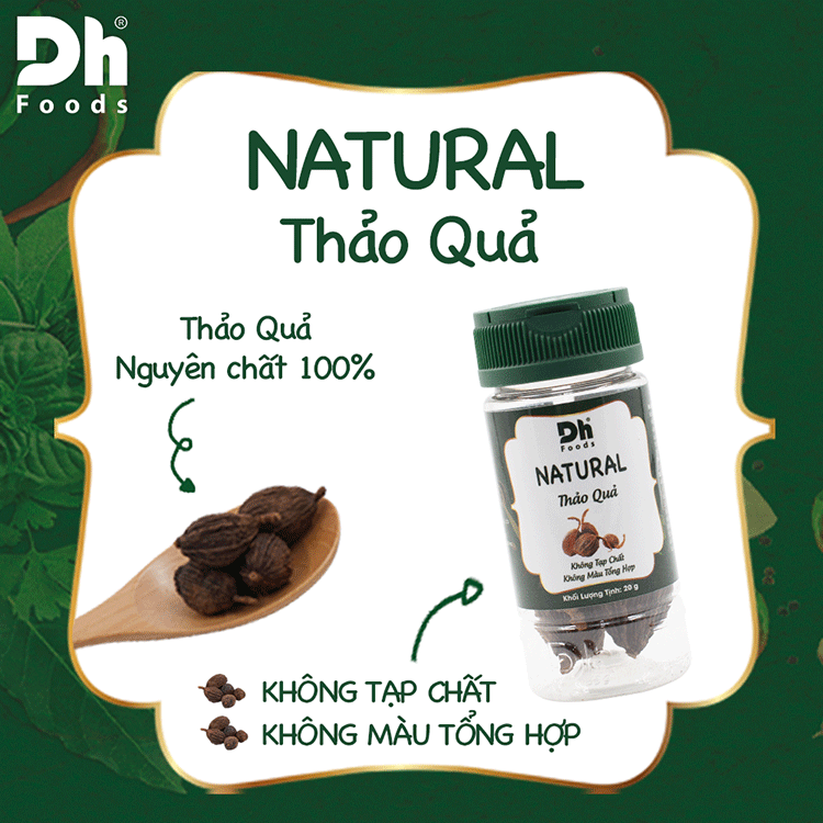 NATURAL Thảo Quả Dh Foods nguyên chất