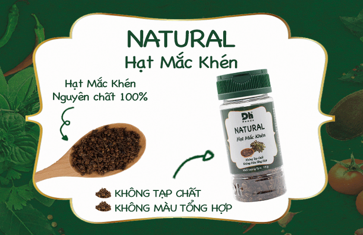 NATURAL HẠT MẮC KHÉN – Linh hồn món Chẩm Chéo của dân tộc Thái