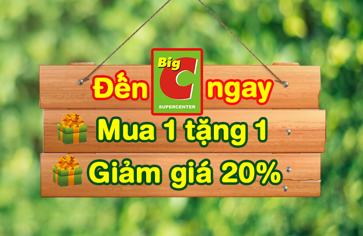 Khuyến mại kép cực hot tại BigC - Duy nhất trong năm